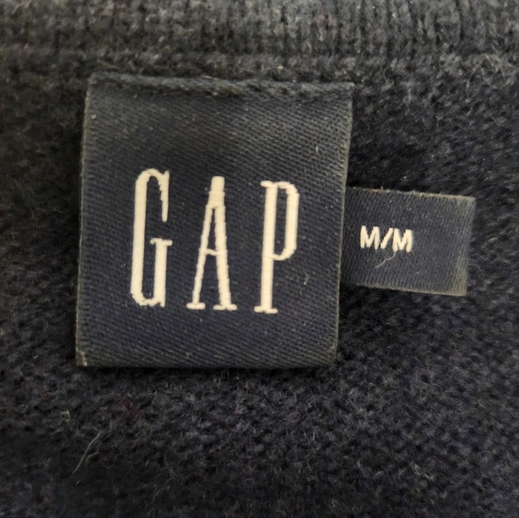 Gap - Navy Blue Lambswool Sweater - Size M - Picture 3 of 4
